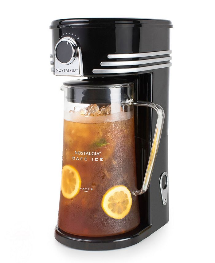 Nostalgia CI3BK Café' Ice 3Quart Iced Coffee and Tea Brewing System Macy's