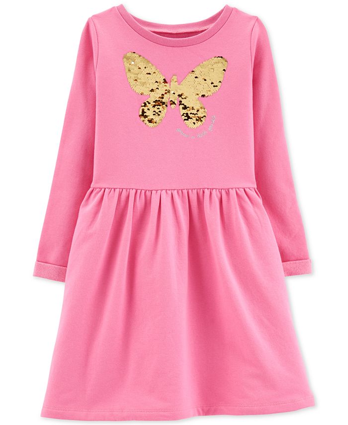 Carter's Baby Girl Pink Butterflies Dress
