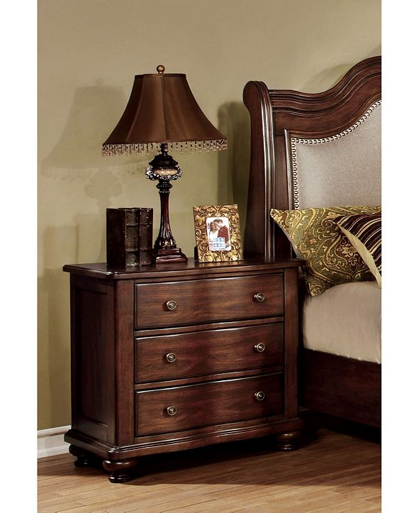 Furniture of America Marcella 3drawer Nightstand & Reviews Furniture
