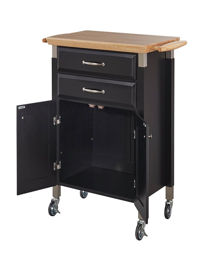 Home Styles Dolly Madison Black Kitchen Cart Macy's