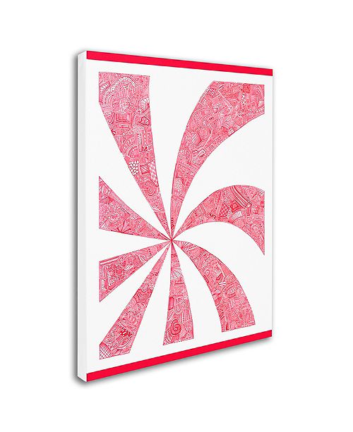 Trademark Global Viz Art Ink Twisted Alphabet Canvas Art 35 X