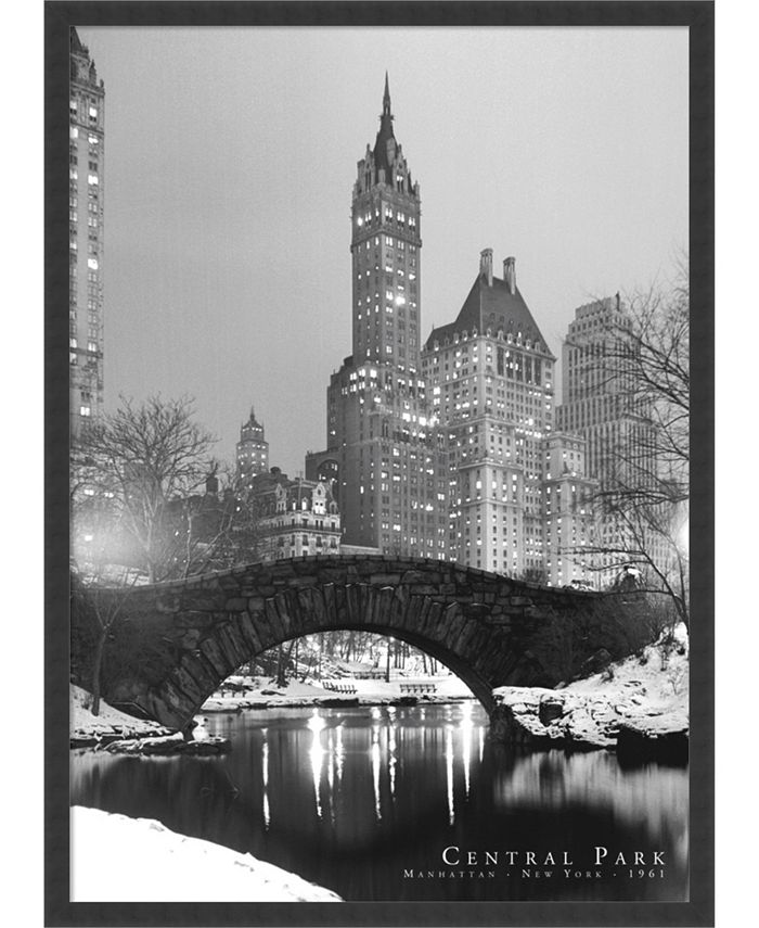 Amanti Art - Central Park- 25x37 Framed Art Print