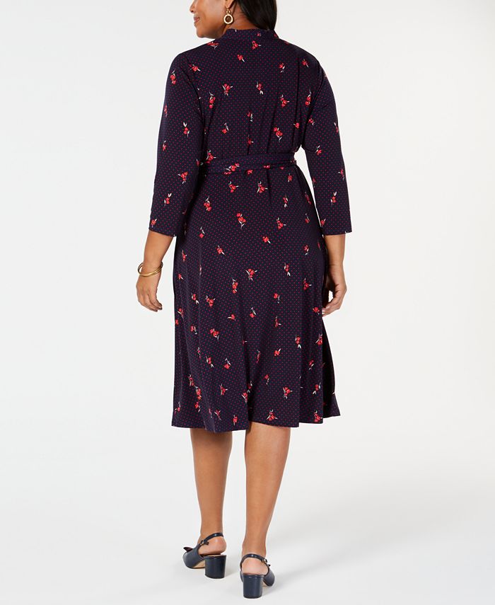 Charter Club Plus Size Printed Midi Dress, Created for Macy's - Macy's