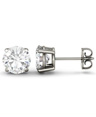 Moissanite Stud Earrings (3 ct. t.w. Diamond Equivalent) in 14k White or Yellow Gold
