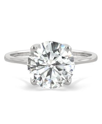 Moissanite Round Solitaire Ring (2-3/4 ct. tw. Diamond Equivalent) in 14k White Gold or 14k Yellow Gold