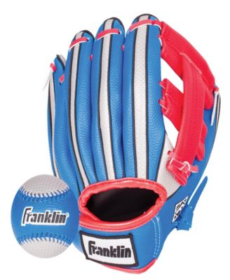 Franklin Sports Air Tech 9" Baseball Glove Right Handed Thrower With Ball