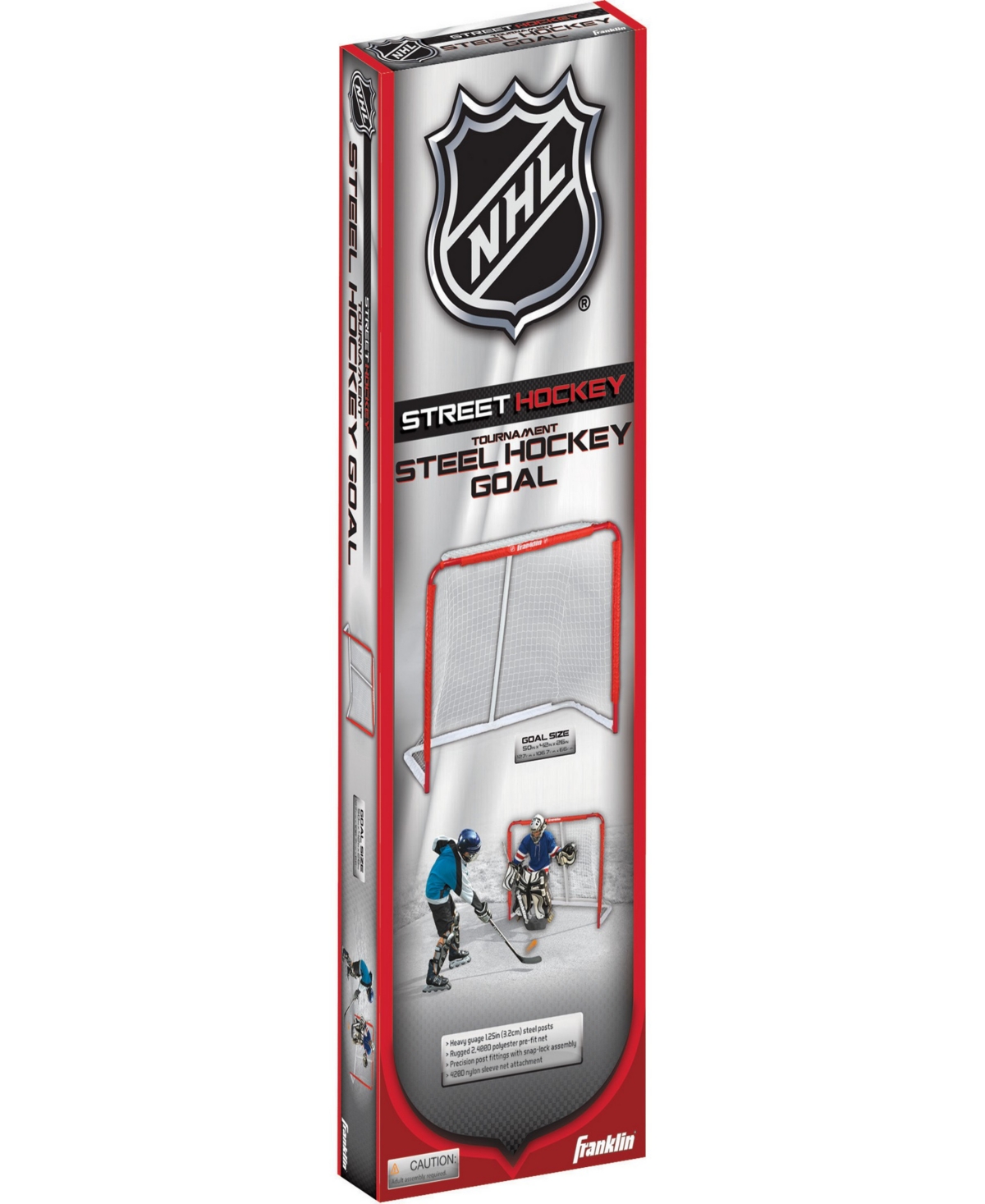 Shop Franklin Sports Nhl 50" Tournament Steel Goal In Red