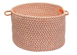 Outdoor Houndstooth Tweed Braided Basket