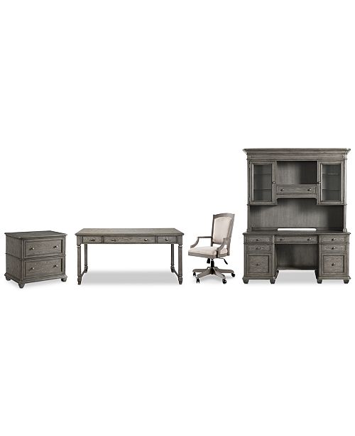 Furniture Sloane Home Office 5 Pc Set Writing Desk Credenza