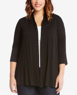 Karen Kane - Plus Size Molly Draped Open-Front Cardigan