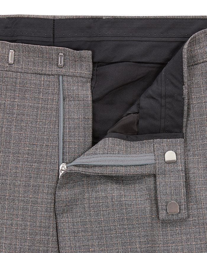 Hugo Boss BOSS Men's Regular/Classic-Fit Patterned Virgin Wool Suit ...