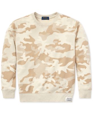 Polo Ralph Lauren - Big Boys Camo Twill Terry Sweatshirt