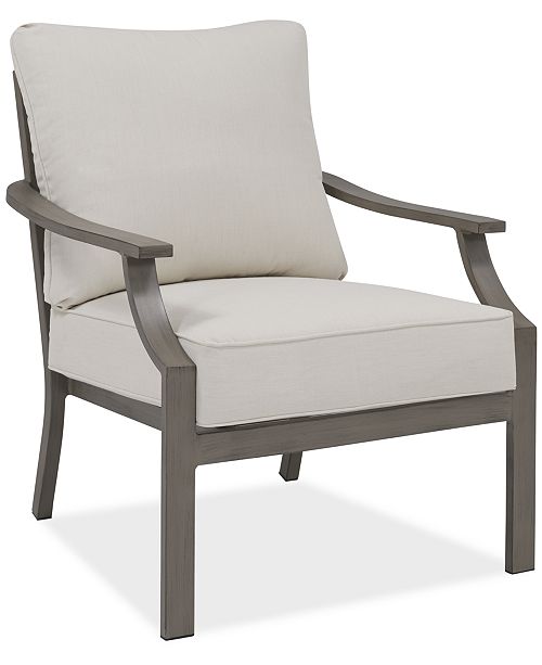 Furniture Closeout Rialto Outdoor Aluminum Lounge Chair Created