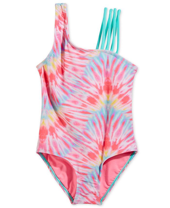 Summer Crush Big Girls 1-Pc. Tie-Dyed Swimsuit - Macy's