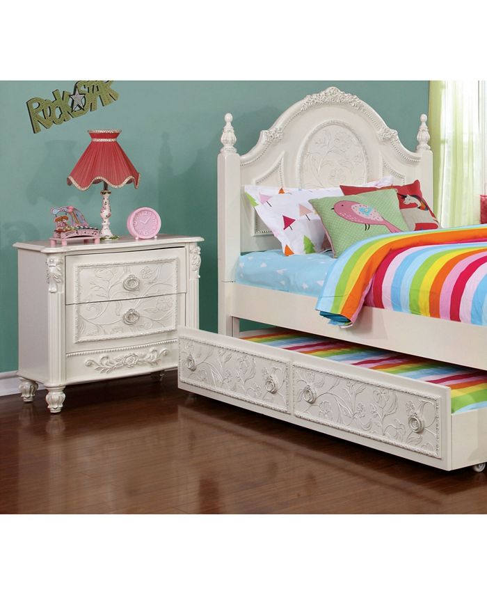 Furniture of America Aneissa 2drawer Princess Nightstand Macy's