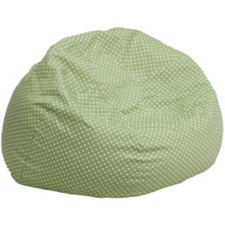 Flash Furniture Oversized Green Dot Bean Bag Chair - Macy's