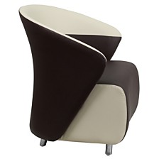 Flash Furniture Hercules Roman Series Brown Leather Lounge Chair