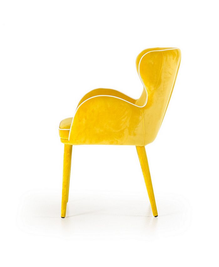 VIG Furniture Modrest Tigard Modern Green Fabric Dining Chair Macy's