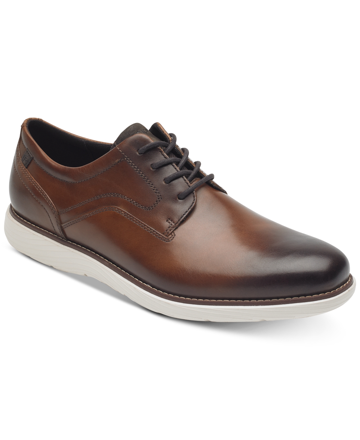 Men's Garett Plain Toe Oxford Shoes - Cognac