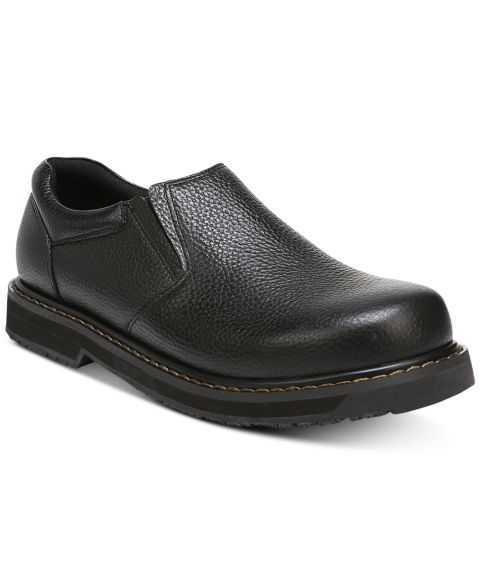 Мужские туфли Dr. Scholl's Winder II Oil & Slip Resistant Slip-On, цвет: Чёрный