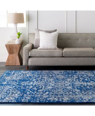 Harput HAP-1022 Dark Blue 5'3" x 7'3" Area Rug