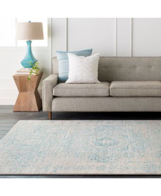 Harput HAP-1026 Teal 2'7" x 7'3" Area Rug