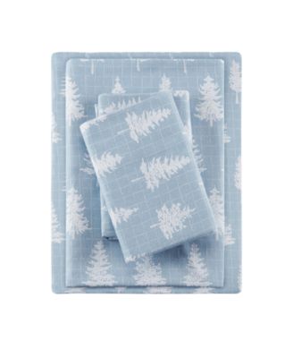 Novelty Printed Cotton Flannel 4-Pc. Sheet Set, Full