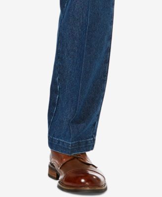 Men's Stretch Denim Classic-Fit Flat Front Pants