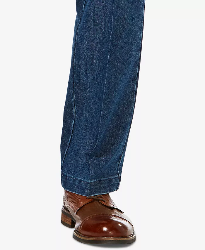 Men's Stretch Denim Classic-Fit Flat Front Pants - thumbnail 7