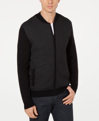 Alfani - Men's Plaited Cardigan Sweater