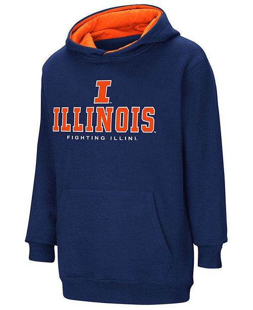 Illinois Fighting Illini Pullover Hooded Sweatshirt Big Boys 8 20
