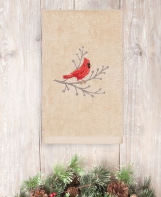 Christmas Cardinal 100% Turkish Cotton Hand Towels