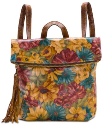 patricia nash luzille floral leather backpack