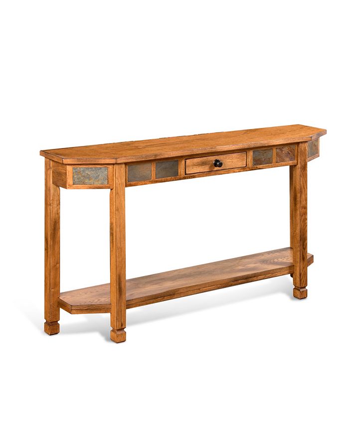 Sunny Designs Sedona Rustic Oak Entry Console - Macy's