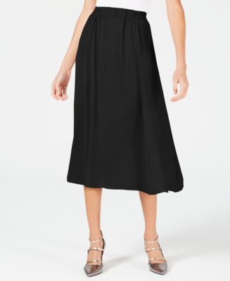 Alfani Petite Washed-Satin A-Line Skirt, Created for Macy's - Macy's