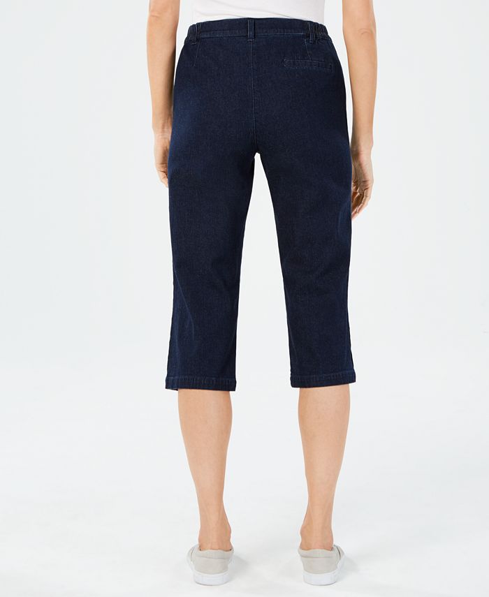 karen scott denim capris
