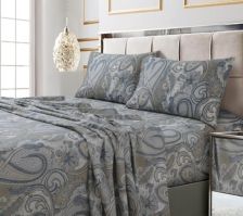 Sunham Sorrento Printed 500 Thread Count 6 Pc. Sheet Set, Queen , Created  for Macy's - Macy's