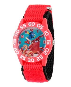 image of Disney Finding Dory Nemo, Hank and Dory Boys- Red Plastic Time Teacher Watch