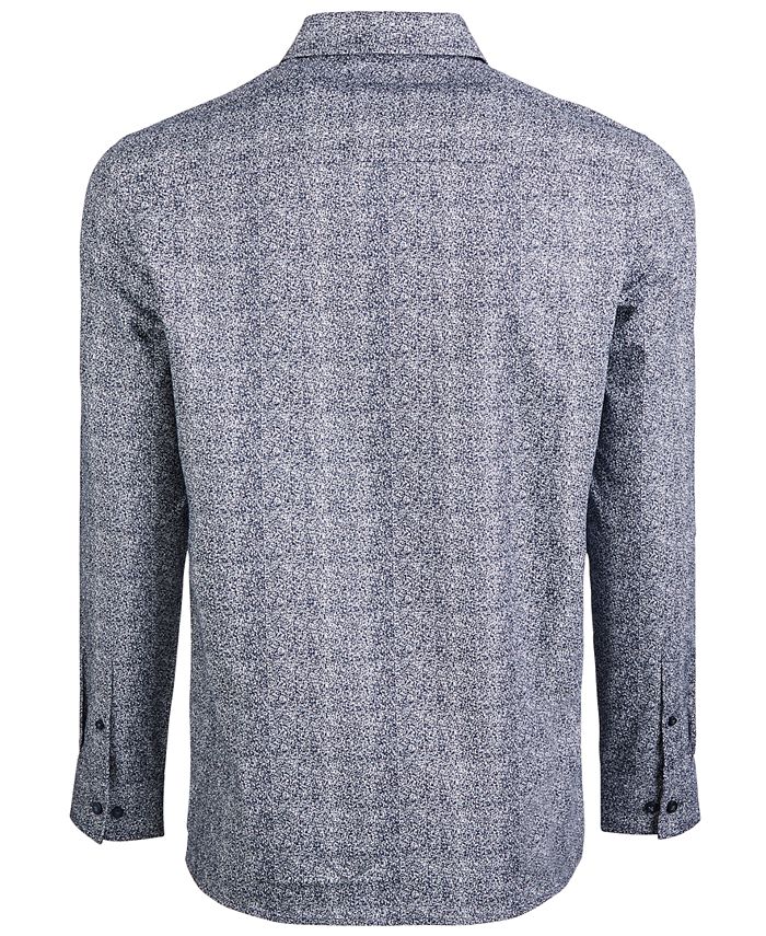 Alfani Men's Zip-Front Shirt, Created for Macy's & Reviews - Casual ...