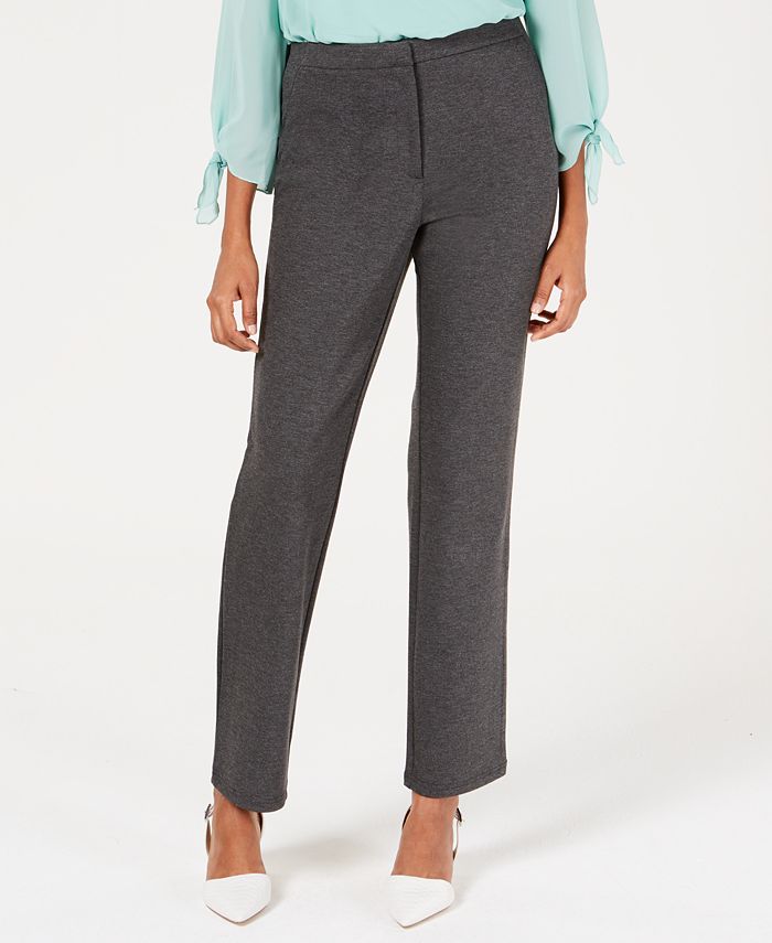 JM Collection Melange Ponte-Knit Pants, Created for Macy's - Macy's