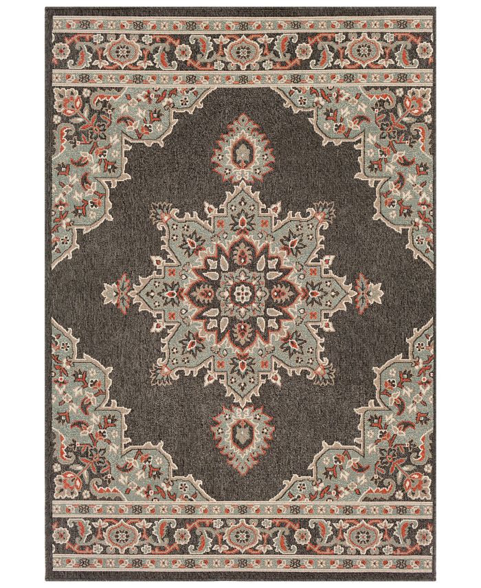 Surya - Alfresco ALF-9671 Black 7'6" x 10'9" Area Rug