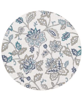 Livabliss - Alfresco ALF-9674 Aqua 8'9" Round Area Rug