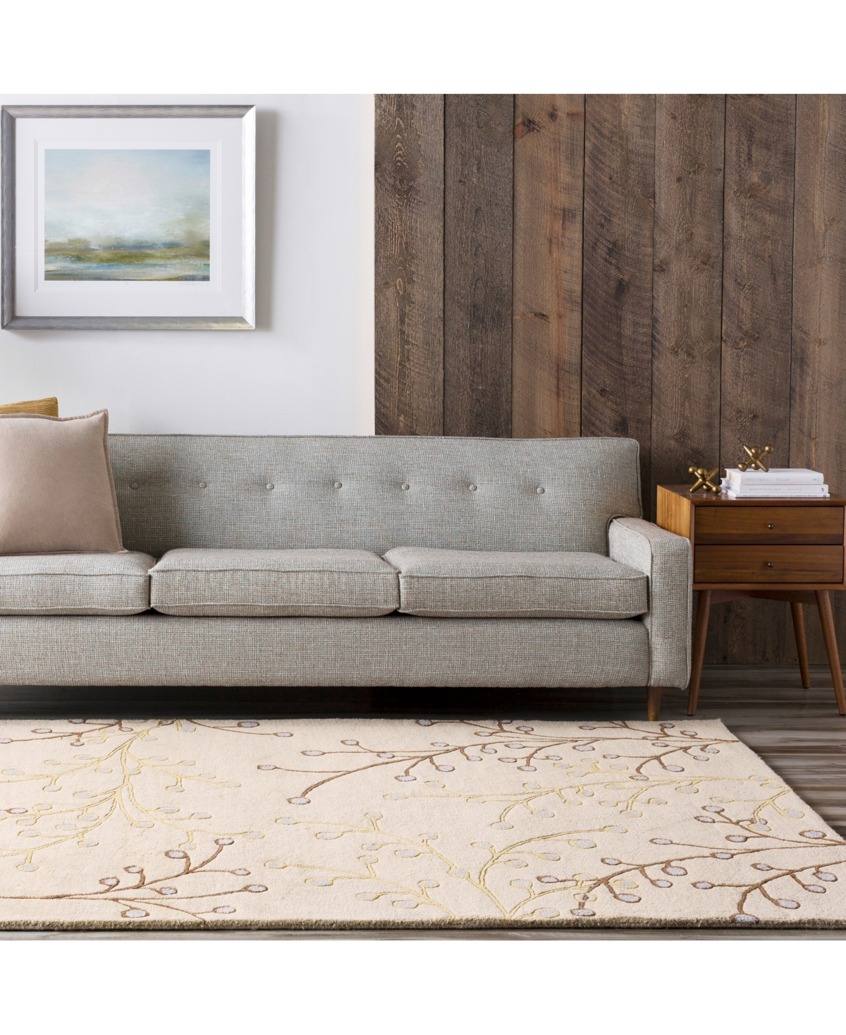 Livabliss Athena Ath-5008Round Area Rug - Taupe