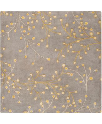 Livabliss - Athena ATH-5060 Taupe 4' Square Area Rug