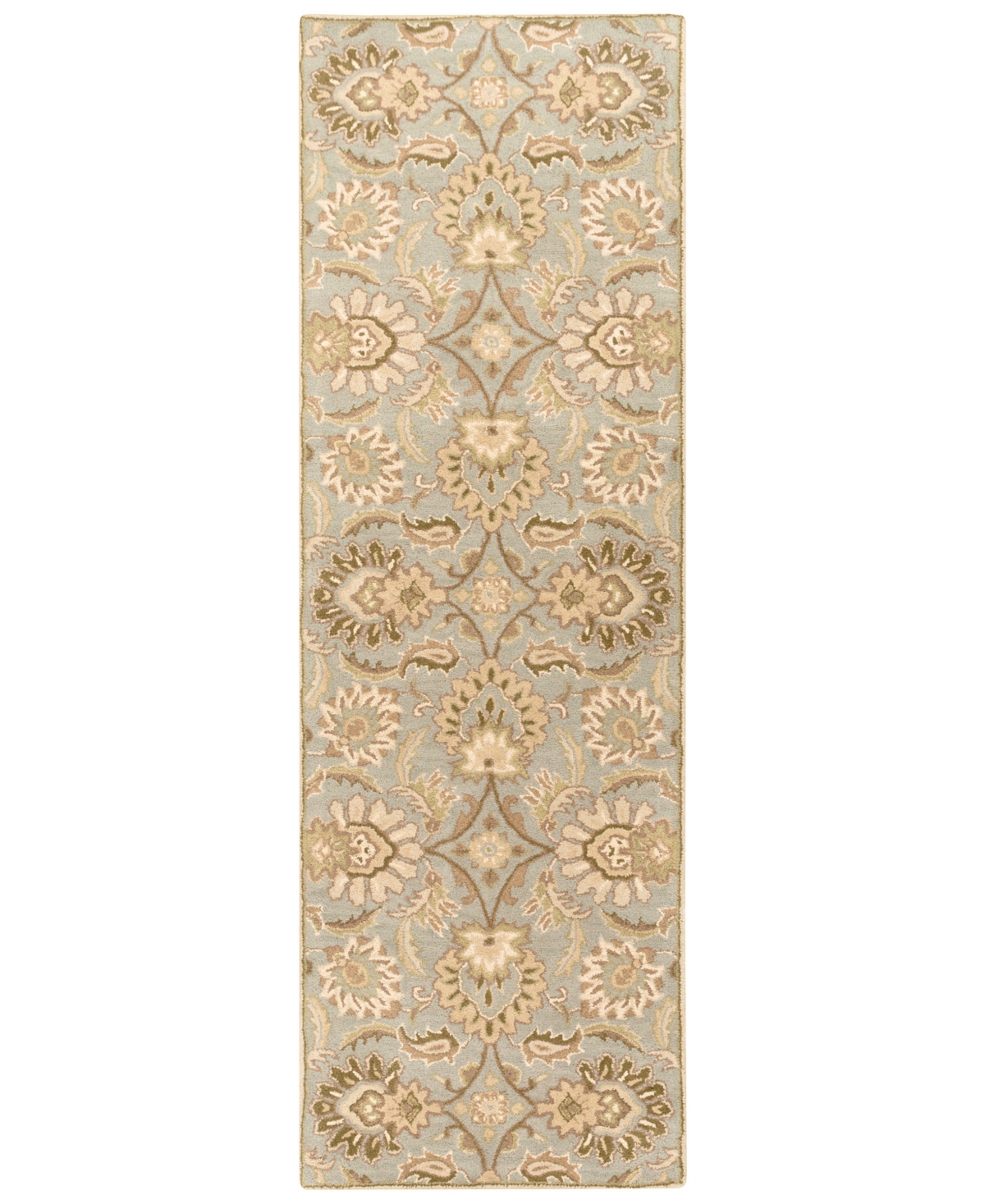 Surya Caesar Cae-1111 Medium Gray 2'6in x 8' Runner Area Rug - Medium Gray