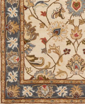 Livabliss Caesar CAE-1125 Bright Yellow 6' Square Area Rug