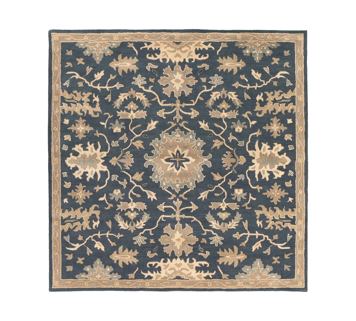 Surya Caesar Cae-1154 Navy 8' Square Area Rug - Navy