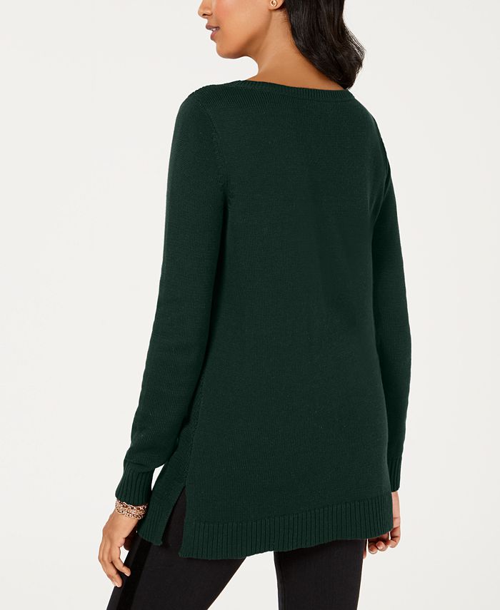 Charter Club Petite Boat-Neck Sweater, Created for Macy's - Macy's
