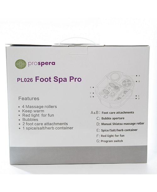 Prospera Foot Spa Pro & Reviews Wellness Bed & Bath