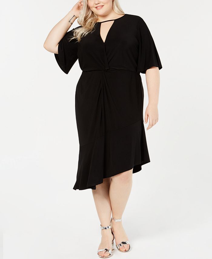 Love Squared Plus Size Twist-Front Dress - Macy's